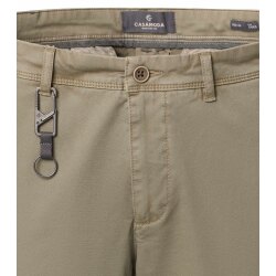 CASAMODA Herren Chinohose CHRIS Regular Stretch Olivgrün