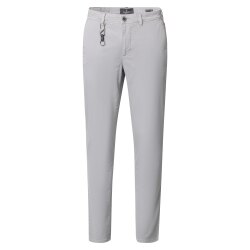 CASAMODA Herren Chinohose CHRIS Regular Stretch Silber