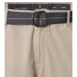 CASAMODA Herren Cargo-3/4-Bermuda BEN Gürtel Regular Beige