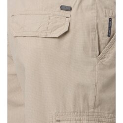 CASAMODA Herren Cargo-3/4-Bermuda BEN Gürtel Regular Beige