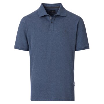 CASAMODA Herren Poloshirt Kurzarm Regular Piqué Mittelblau