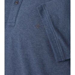 CASAMODA Herren Poloshirt Kurzarm Regular Piqué Mittelblau