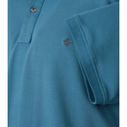 CASAMODA Herren Poloshirt Kurzarm Regular Stretch Piqué Aqua