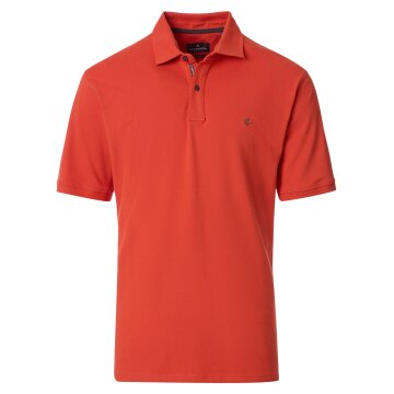 CASAMODA Herren Poloshirt Kurzarm Regular Stretch Piqué Orange