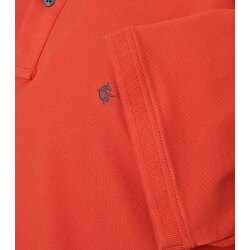 CASAMODA Herren Poloshirt Kurzarm Regular Stretch Piqué Orange