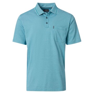 CASAMODA Herren Poloshirt Kurzarm Regular Piqué Türkis