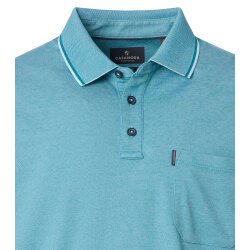 CASAMODA Herren Poloshirt Kurzarm Regular Piqué Türkis