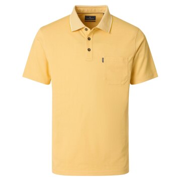 CASAMODA Herren Poloshirt Kurzarm Regular Piqué Gelb