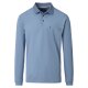 CASAMODA Herren Poloshirt Langarm Regular Piqué Hellblau