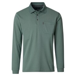 CASAMODA Herren Poloshirt Langarm Regular Piqué...
