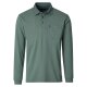 CASAMODA Herren Poloshirt Langarm Regular Piqué Grün