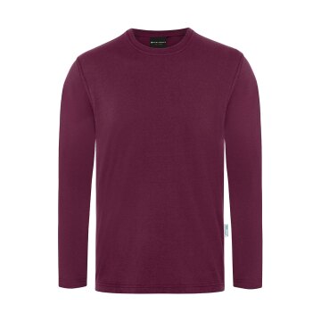 KARLOWSKY Herren Shirt CASUAL-FLAIR Rundhals Regular Aubergine
