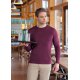 KARLOWSKY Herren Shirt CASUAL-FLAIR Rundhals Regular Aubergine