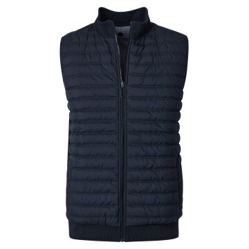 CASAMODA Outdoor-Sweatweste Stehkragen Zipper Regular Dunkelblau