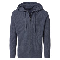CASAMODA Herren Strickjacke Kapuze Zipper Regular...