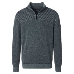 CASAMODA Herren Strick-Troyer Zipper Regular Baumwolle...