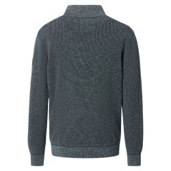 CASAMODA Herren Strick-Troyer Zipper Regular Baumwolle...