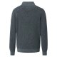 CASAMODA Herren Strick-Troyer Zipper Regular Baumwolle Grün