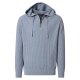 CASAMODA Herren Strick-Hoodie Kapuze Zipper Regular Hellblau