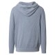 CASAMODA Herren Strick-Hoodie Kapuze Zipper Regular Hellblau