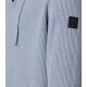 CASAMODA Herren Strick-Hoodie Kapuze Zipper Regular Hellblau