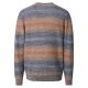 CASAMODA Herren Strickpullover Rundhals Regular Beige gestreift