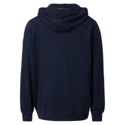 CASAMODA Herren Sweatjacke Kapuze Zipper Baumwollmix Marine