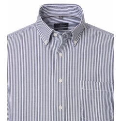 CASAMODA Herren Freizeithemd Button-Down Comfort Blau gestreift