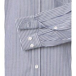 CASAMODA Herren Freizeithemd Button-Down Comfort Blau gestreift