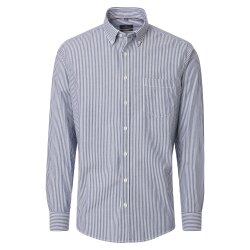 CASAMODA Herren Freizeithemd Langarm Button-Down Blau...