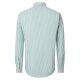 CASAMODA Herren Freizeithemd Langarm Button-Down Grün gestreift