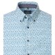 CASAMODA Herren Freizeithemd Button-Down Comfort Grün gepunktet