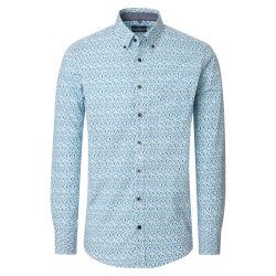 CASAMODA Herren Freizeithemd Button-Down Casual Grün...