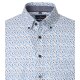 CASAMODA Herren Freizeithemd Button-Down Casual Beige gepunktet