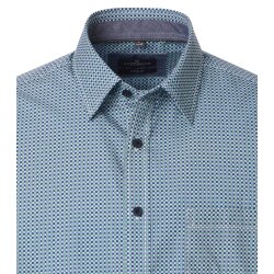 CASAMODA Herren Freizeithemd Langarm Kent Comfort Grün gemustert