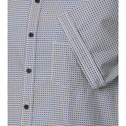 CASAMODA Herren Freizeithemd Kurzarm Kent Comfort Gelb gemustert
