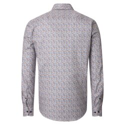 CASAMODA Herren Freizeithemd Langarm Kent Casual Blau Muster