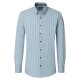 CASAMODA Herren Freizeithemd Button-Down Casual Blau Muster