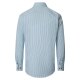 CASAMODA Herren Freizeithemd Button-Down Casual Blau Muster