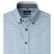 CASAMODA Herren Freizeithemd Button-Down Casual Blau Muster