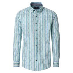 CASAMODA Herren Freizeithemd Button-Down Casual Grün...