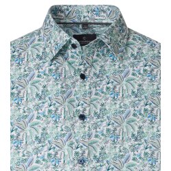 CASAMODA Herren Freizeithemd Langarm Kent Casual Grün Muster
