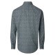 CASAMODA Herren Freizeithemd Button-Down Casual Blau Muster