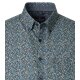 CASAMODA Herren Freizeithemd Button-Down Casual Blau Muster