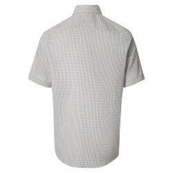 CASAMODA Herren Freizeithemd Button-Down Casual Blau Muster