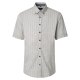 CASAMODA Herren Freizeithemd Button-Down Casual Blau Muster