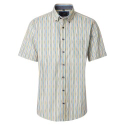 CASAMODA Herren Freizeithemd Button-Down Casual Gelb...