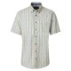 CASAMODA Herren Freizeithemd Button-Down Casual Gelb Streifen