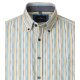 CASAMODA Herren Freizeithemd Button-Down Casual Gelb Streifen