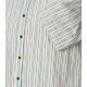 CASAMODA Herren Freizeithemd Button-Down Casual Gelb Streifen